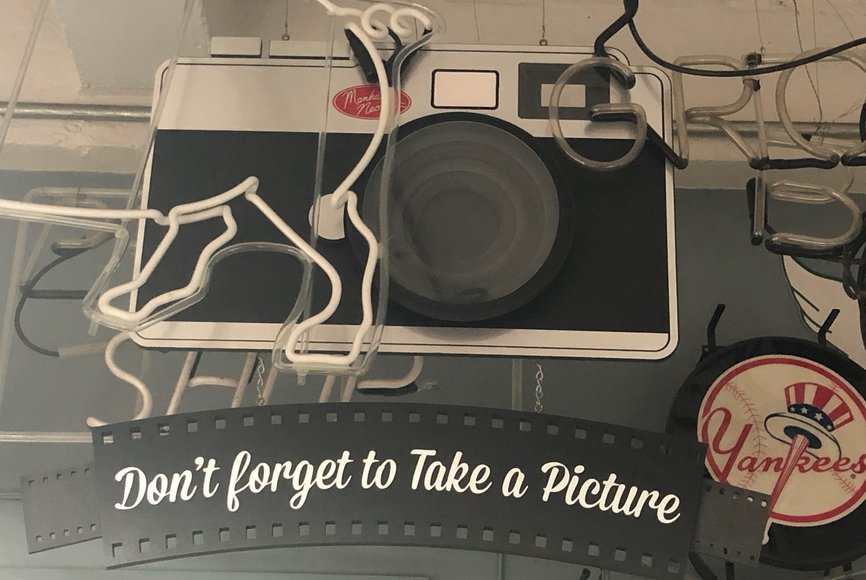 Camera - "Don't forget to take a picture" Non-illuminated