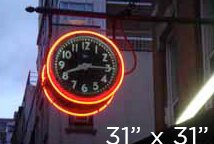 Clock -  Vintage Neon Clock